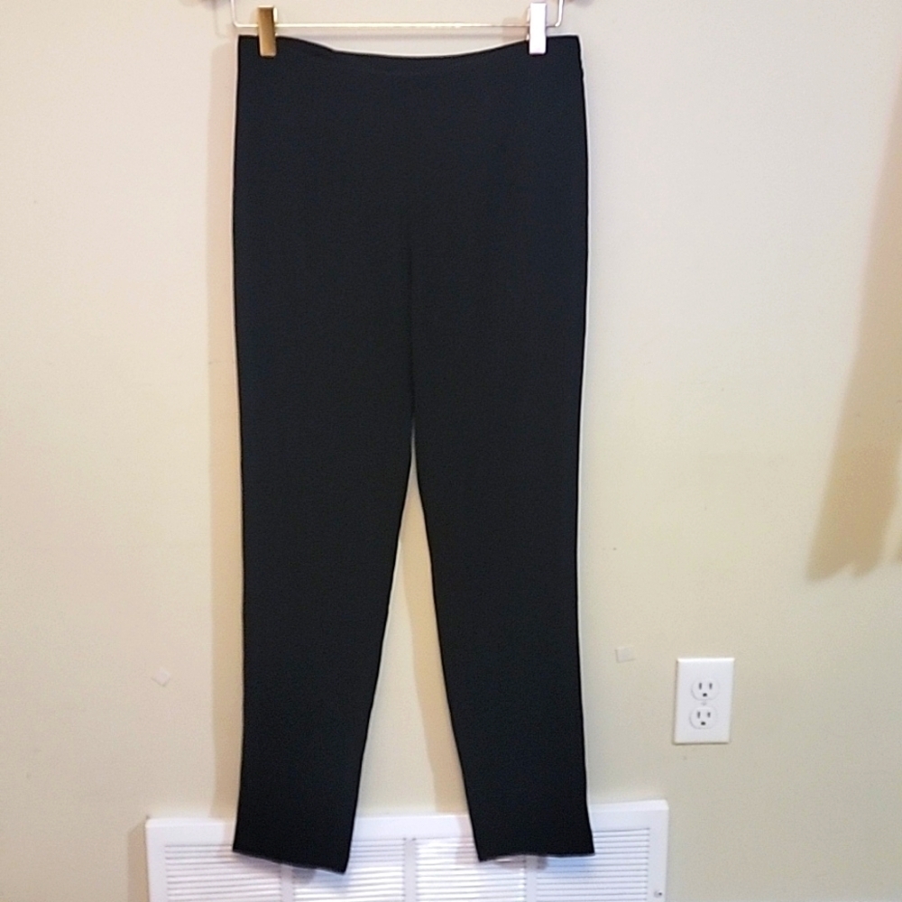 NWOT NINA MCLEMORE STRETCH TRAVEL SLIM SIDE ZIP PANT